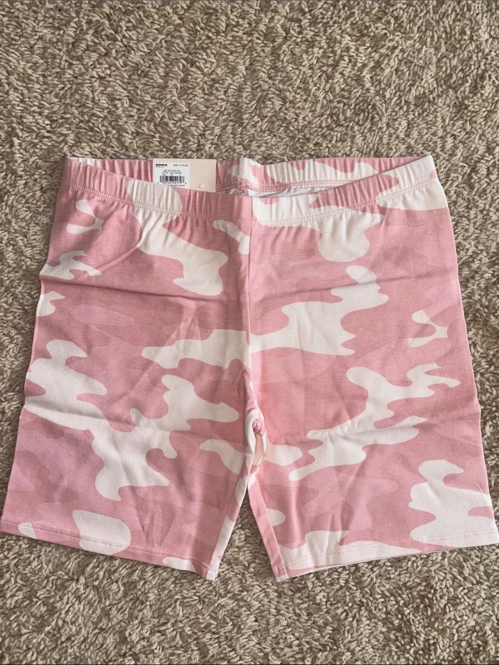 Bundle of 2 SO Pink Tie-Dye & Pink Camo Girls Favorite Bike Short